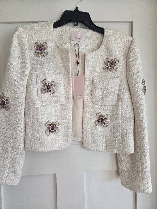 cinq a sept Jackets & Blazers - NWT Cinq a Sept Gardenia Jacket sz 4